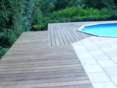 Terrasse en bois et composite