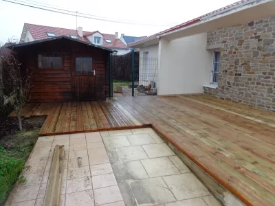 Terrasse en bois et composite